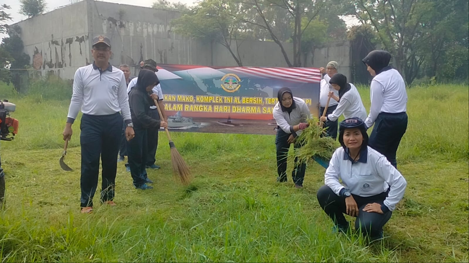 Pangkalan TNI AL Bandung Gelar Aksi Gerakan Mako, Komplek TNI AL Bersih ...